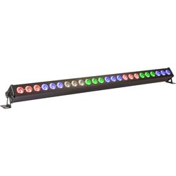 Ibiza - LEDBAR24-RC - Barra LED RGBB 4 en 1 con varios efectos dinámicos - Sonido, DMX, automático, maestro esclavo y control remoto - Negro