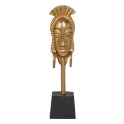 Figura dekoracyjna 11 x 10,5 x 46 cm Czarny, Złoty Afrykański