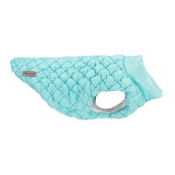 Record - Manteau Cloud pour Chien avec Design élégant et Effet gaufré. Trou de Laisse, Fermeture Velcro pour Un Ajustement Rapide et élastiques pour Les Pattes arrière | Tiffany, S