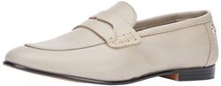 Tommy Hilfiger Femme Essential Leather Loafer FW0FW07769 Autres Chaussures, Gris (Smooth Taupe), 41 EU