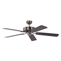 Pepeo Plafondventilator zonder verlichting Potkuri zilver antiek zwart vleugels 132 cm