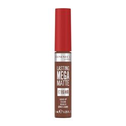 Rimmel London Lasting Mega Matte Lipstick w płynie Long-Lasting, Nawilżanie, Wegańska Formuła - 725 - Love Bite, 7,4ml (0,25oz)