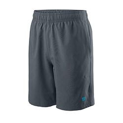 Wilson Enfant Short, TEAM 7 SHORT, Polyester, Gris (Turbulence), Taille S, WRA767408SM