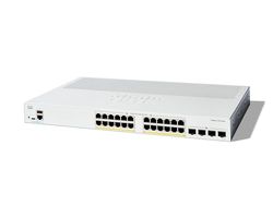 Cisco Catalyst 1300-24P-4X Managed Switch, 24 Port GE, PoE, 4x10GE SFP+, Limited Lifetime Protection (C1300-24P-4X)