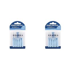 CRINEX - Phb Plus Conique - Brossette Dentaire - Fibres en Tynex - Bleu - 6 Brossettes par Unité (Lot de 2)