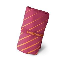 HEAD Active Stripes - Asciugamano Microfibra con Elastico, Asciugamano Palestra, Sport e Fitness Morbido e Leggero a Rapida Asciugatura, Asciugamani Bagno Assorbente Salvaspazio Viaggio 40x60, Magenta