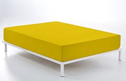 Bajera verstelbare kleur mostaza - cama de 180 (28 cm hoog) - 50% katoen / 50% polyester - 144 hilos, gramage: 115