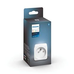 Philips Hue smart plug - België - Voeg Elke Lamp Toe aan je Hue Systeem - Compacte Slimme Stekker - Verbind met Bluetooth of Hue Bridge - Werkt met Alexa en Google Home