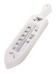 Rotho Babydesign Badtermometer, lämplig för nyfödda, utan kvicksilver, med gulligt koalamotiv, TOP/Bella Bambina, vit, 20057 0001 CR