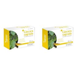Complemento Alimenticio de Cáscara Sagrada - 60 Comprimidos - Ayuda a Regular el Tránsito Intestinal - Aporta Grandes Propiedades Depurativas - Eladiet (Paquete de 2)