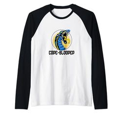 Programador , Coder - Code Blooded - Python Camiseta Manga Raglan