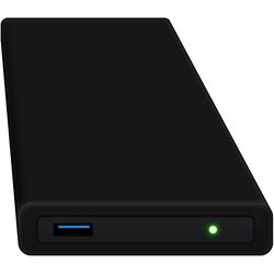 HipDisk, hard disk esterno da 63,5 mm, USB 3.0 in alluminio con cover in silicone per SATA HDD e SSD antiurTB idrorepellente Nero 1TB SSD