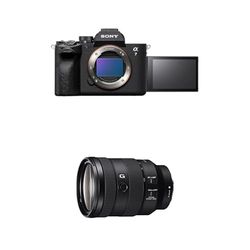 Sony Alpha 7 IV, Fotocamera Mirrorless Full-Frame, 33 MP, Real-time Eye Autofocus, 10 fps, 4K60p, Nero + Obiettivo SEL24105G