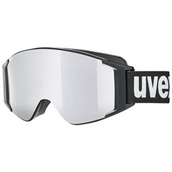 Uvex g.gl 3000 TOP, occhiali da sci unisex, polarizzato, con lente intercambiabile, black/silver-brown, one size
