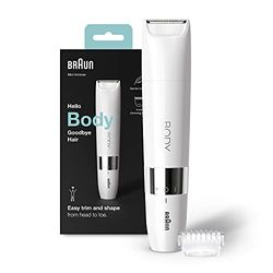 Braun Face Spa, Rasoio Elettrico Unisex, Rifinitore, Ideale per la zona Bikini, Idea Regalo, BS1000 Bianco