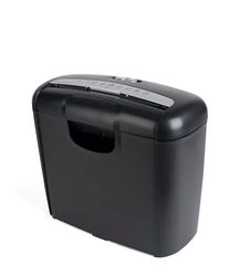 Pavo - Destructora de Papel de hasta 6 Hojas, Corte en Tiras, trituradora de Tarjetas de crédito, Incluye Papelera, 10 L, Color Negro, 8038770