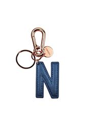 My Initial- Key Ring -N -Blue