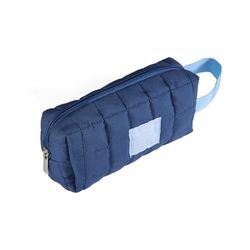 Idena 11371 - Etui met lus, kleur blauw, ca. 19 x 9 x 5 cm, etui voor schrijfgerei, teken- en kantoormateriaal