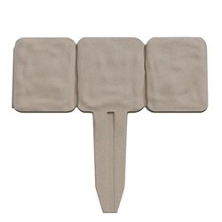 Pure Garden 82-YJ459 Jardin-Bordure décorative pour Parterre de Fleurs-Garniture en Pierre, Lot de 10 piquets de pelouse d'extérieur emboîtables (2,4 m), Peau