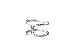 Anello a fascia, anello d'argento 925, anello di dichiarazione, anello d'argento unico, anello fatto a mano (12,5)