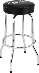 Fender® Spaghetti Logo Pick Pouch Barstool, Black/Chrome, 30"