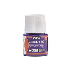 Pebeo - Cerámica - Color opaco para terracota, cerámica y loza - Botella 45 ml, Púrpura