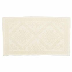 Tapis de Bain antidérapant Ivoire 40 x 60 cm en 100% Coton, Sibil