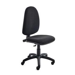 Rocada | Silla de Escritorio | Silla Oficina Color Negro | Silla despacho | Cómoda, Ajustable y con Ruedas | Regulable en Altura | Tapizada en Tela Ignífuga