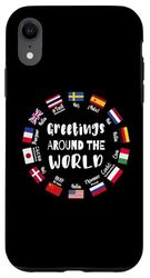 Greetings around the world travel languages culture Case for iPhone XR