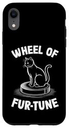 Wheel Of Fur-Tune Robot Vacuum Cleaner Funny Cat Case for iPhone XR