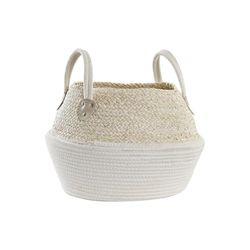 CESTA ALGODON FIBRA 37X37X25 NATURAL
