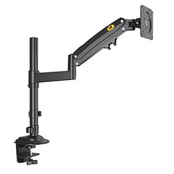 Ergosolid H100,Tafelbevestiging met gasveer voor 22-35 inch LCD schermen met VESA max. 100 x 100 mm, tot 12 kg,22" - 35",Zwart