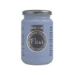 FLEUR DESIGNER'S PAINT | Pittura ad Acqua, Effetto Gesso Naturale, Extra Opaca, Fleur Chalky F63, Colore Copenhagen Blue, Made in Italy, Formato da 330 ml