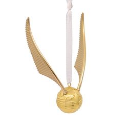 Hallmark Golden Snitch Hanging Christmas Ornament, Harry Potter, Quidditch, Metal Tree Decoration