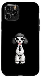 Funny Cartoon Poodle in Suit and Sunglasses Case for iPhone 11 Pro