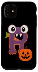 Monster Alphabet R Jack O Lantern Fun Case for iPhone 11