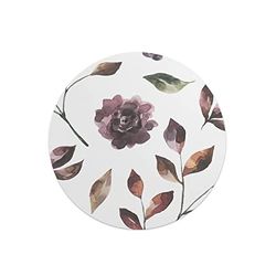 Questo Casa, Ronde digitaal bedrukte muismat, antislip onderkant, voor kantoor en thuis, diameter: 22 cm
