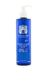Maschera Válquer Professional Power Color per capelli colorati. Vegano e senza solfati (Blu). Esaltatore del colore dei capelli - 275 ml