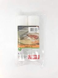 Reber Sacchetti Goffrati 6726A per sottovuoto, 20x600 cm, 105 micron, anti-UV, 2 rotoli, trasparente