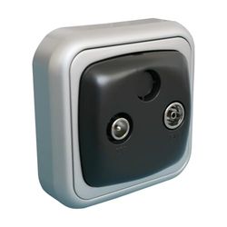 Base d'antenne de Surface, Couleur Argent-Gris, idéale pour améliorer la réception et la stabilité des signaux dans Divers environnements.