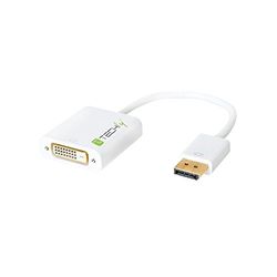 Techly IADAP DP-DVIF2 displayport, wit