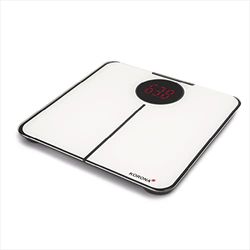 Korona 757 SABRINA Pèse-personne avec écran XXL avec éclairage rouge | Design moderne | Hauteur du cadran 34 mm | Charge maximale 180 kg Graduation 100 g | Piles incluses
