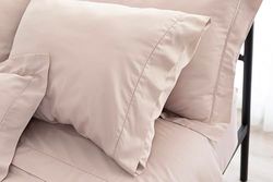 Fantasy Sateen Modern Taupe Juego de Sábanas Cama 135-210x280 + Almohada 50x155