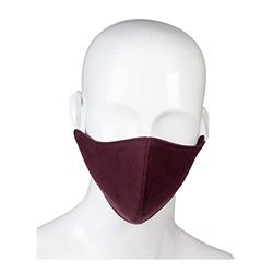 PFIFF 102914 Masque facial double couche en tissu Bordeaux Taille L