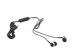 SYSTEM-S Stereo in-ear hoofdtelefoon 3,5 mm jack AUX volumeregelaar in zwart