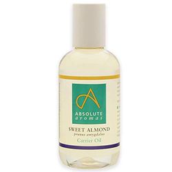 Absolute Aromas Olio di Mandorle Dolci 150 ml - Puro, Naturale, Spremuto a Freddo, Cruelty Free. Vegano, Senza GMO - Olio Base da Massaggio e Idratante per Capelli, Pelle, Viso e Unghie