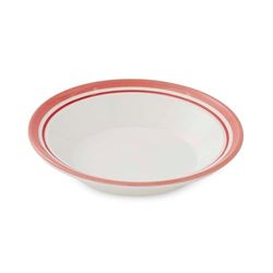 Potter's Stripe Set of 4 Soup Plates, Red