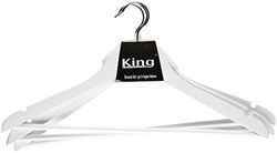 King Home G1781003/B kleerhanger, wit, 45 x 1,2 x 23 cm