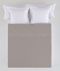 Sábana SABANA ENCIMERA color plomo - Cama de 105 50% algodón / 50% poliester - 144 hilos