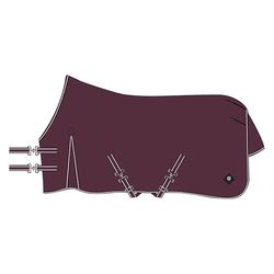 Imperial Riding IRHBasic 135 - Manta para Exteriores (Forro Polar, 0 g, sin Cuello, Ligera, Material Resistente a la Intemperie, con Pliegue, Correas Cruzadas, Cordones de Cola y piernas, Color